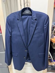 G2000全套軍藍色西裝slim fit 48