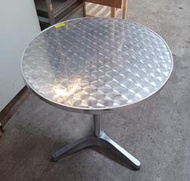 [龍宗清] 鋁製戶外庭園桌 (22082001-0023)休閒桌 戶外傢具 鋁合金圓桌 戶外桌 咖啡桌 鋁合金桌椅組 陽 