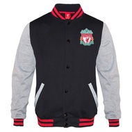 Liverpool Football Club Official Gift Mens Retro Varsity Baseball Jacket