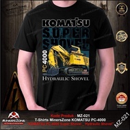 fashion T-shirts 2026 Minerszone Komatsu Excavator Pc-4000/komatsu/t-shirts Komatsu/komatsu T-shirts