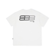 FPA | เสื้อยืดคู่แขนสั้นคอปกติลายกราฟิกการวิ่งแบบグラデーション แนวโน้มฤดูร้อน ผ้าฝ้ายหลวม