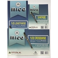 Mica Pad Paper 1 whole Intermediate Pad, 1/4pad, 1/2 lengthwise,1/2 crosswise 80 leaves
