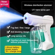 Spray Gun Wireless Rechargeable Disinfection Sprayer Nano Blue Ray Atomizer 800ml Fogging Spray Gun With plug消毒槍 消毒噴霧器