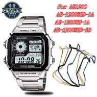 For CASIO Electronic Watch Case AE1200 AE-1200WHD-1A/WH-1B Men Metal Anti-collision stainless steel 