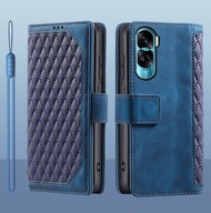 For Huawei Honor 90 Lite Case Flip Leather Wallet Book Magnetic Stand Card Holder Phone Case For HON