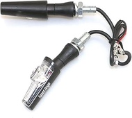 ZUQABI 2PC Motorcycle Light DRL Turn Signal Light Blinker Flasher Indicator 12V Chopper Cafe Racer 4