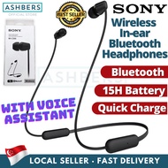 Sony Wireless In-ear Bluetooth Headphones WI-C200 Earphones 15hr battery, Hands-Free Calling, Lighter than WI-C100
