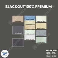 vertical blinds blackout 100% kerai krey tirai gulung gorden jendela - blckout premium