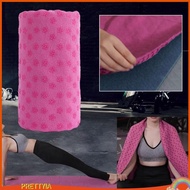 [PrettyiaSG] Hot Yoga Mat Towel Non Slip Practice Yoga Towel for Pilates Travel Workout