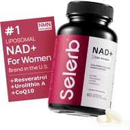NAD+ Supplement for Women - NMN Alternative with β-NAD+, Trans-Resveratrol, CoQ10