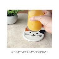 Japanese Cat Ceramic Absorbent Coaster|Coaster Insulation Pad Coaster Heat-Resistant Table Anti @