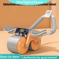 StarlighteStore New Ab Roller Abdominal Wheel Plank Trainer Automatic Rebound Push Up Exerciser Abdominal Muscle Training with Pad Timer