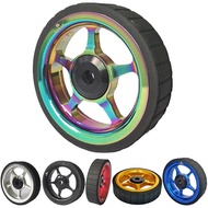 【Hot】1pcs High-Grade Aluminum Alloy Easy Wheel With Bolts For Brompton Folding Bike