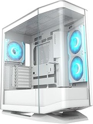 Cougar FV270 RGB MidTower E-ATX Case, 420mm GPU Supported,Build-in ARGB PWM Fans,Breathe Streams,Pri