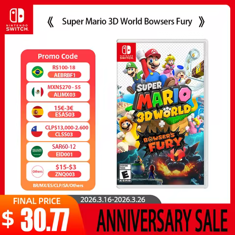 Nintendo Switch Game - Super Mario 3D World Bowsers Fury - 100% Official Original Physical Game Card