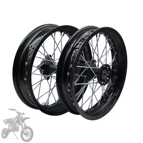 1 Pair 14 Inch Alloy Wheel Rims Front 2.50-14" Rear 3.00-14" For KAYO BSE TaoTao Apollo Xmotos Racin