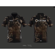 2024 3D rendering design CZ-USA boutique 3D zipper polo shirt (brand new custom name)