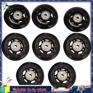8 Pack Inline Skate Wheels, Indoor/Outdoor Roller Skate Wheels, Replacement Wheels with Bearing 64mm