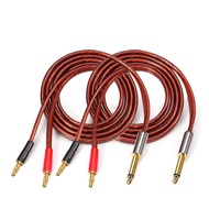 GOLLEY LION 1/4 TS to Banana Plug Speaker Cable6.35mm TS to Banana Plug Speaker Audio CableGold-Plat