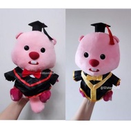 即日交收❣️Loopy 畢業公仔 30cm 正品公仔‼️  loopy花束 loopy捲髮器 loopy公仔花束  loopy現貨  ZANMANG LOOPY 小海狸露比  正品‼️  幼稚園畢業 