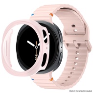 Suitable for Samsung Galaxy Watch 8 40mm 44mm PC Protective Case+Silicone Strap, Galaxy Watch 8 40mm