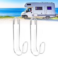 wowo-SG 2Pcs Stainless Steel Hose Hook 44lbs Bearing Multifunctional Cable Hanger for RV Trailer Yac
