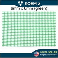 6mm x 25m - Green PVC Plastic Garden Wire Mesh Netting