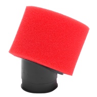 【TOK】Angled Red 42mm/1.65in Double Foam Air Filter For Dirt Bike 125cc 140cc