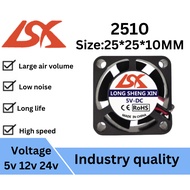 (LSX)DC Fan Blower 2Pin Desktop CPU Cooling（Silence Mode) (2510)  (5V) (12V) (24V)