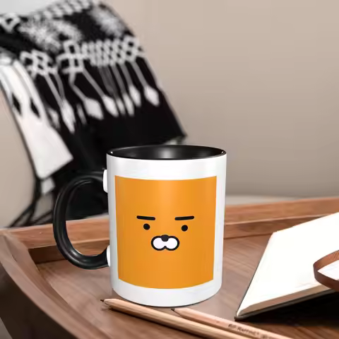 Kakao Ryan Mug Funny Ceramic Coffee Cups Tea Mugs Milk Cup Drinkware Gifts for Friends