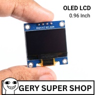 LAYAR 0.96 Inch I2C Yellow OLED Screen Whitebiru - Clear Display, Low Power Consumption, Compatible 