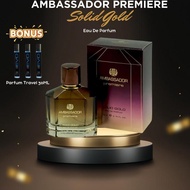 Parfum Wanita Ambassador Premiere Solid Gold 110ml EDP Original Parfum