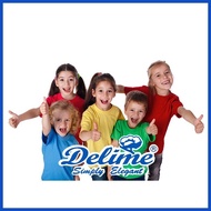 ◝ ∲ ➧ Delime Kids T-Shirt Round Neck Plain (Emerald Green)