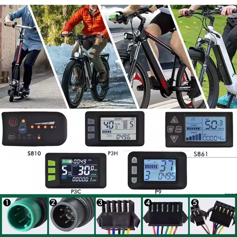 UART2 Electric Bicycles Accessories E Scooter Ebike Display Waterproof Bike Computer Cycling Speedom