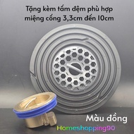 (Large Size 3,3cm to 10cm)Monolithic Drain Cover to Prevent Odors in Toilets and Bathrooms