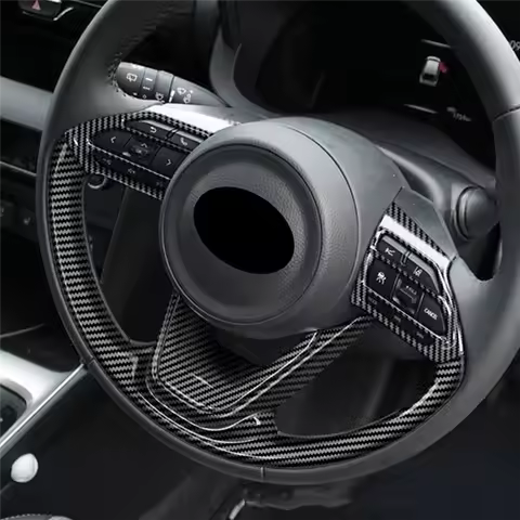 B07A-For Toyota Sienta Aqua Yaris Cross 2022 2023 Car Steering Wheel Panel Cover Trim Frame Sticker 