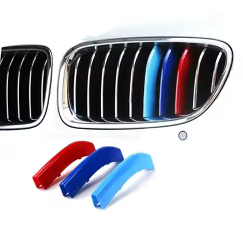 3pcs/lot Car Grille Network Decor Trims Grill Sticker for BMW E46 F30 E90 3 Series Car Style BMW Gri