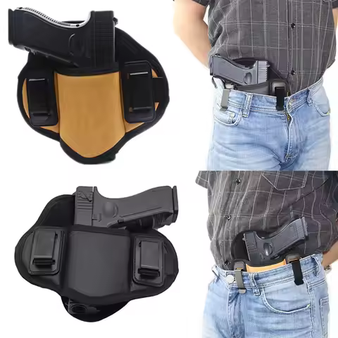 Tactical Concealed Carry Gun Holster PU Leather IWB Pistol Case Fit G 17 18C 19 22 43X M9 P226 M&P S