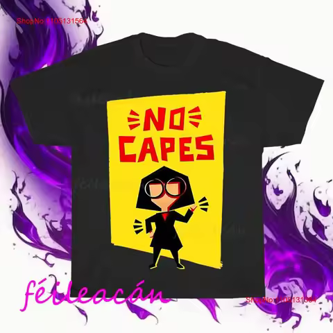 Brand New Incredibles Edna Mode No Capes American T Shirt Funny Size S to 5XL vintage Washed Casual 