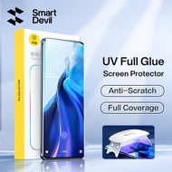 Smartdevil phủ keo toàn bộ UV bảo vệ màn hình mềm phim cho Xiaomi 15 13 Pro 12 Pro Mi 12S 12X 12S Pr