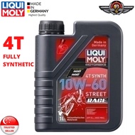 LIQUI MOLY  MOTORBIKE 4T SYNTH 10W-60 STREET RACE ENGINE OIL 1L (Made in Germany 🇩🇪)