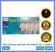 PAKET ISI 4 LAMPU PHILIPS LED 5W 7W 9W 11W BUNDLING MULTIPACK ESSENTIAL (GROSIR) 5 7 9 11 W WATT ORI