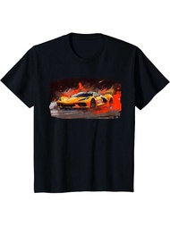 BOOMR C8 777 Splatter Racecar T-Shirt For Men And Boys, 100% Cotton, Round Neck, Short Sleeve - Avai