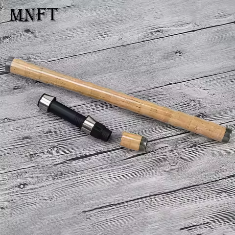 1 Set Fishing Rod Cork Handle Assembly, Complete Grip Kit with Reel Seat, DIY Replacement Parts for