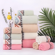 Set Tuala Tangan Pidada 2 Corak Geometri India 100% Kapas Tuala Hiasan Lembut untuk Bilik Mandi 13.4