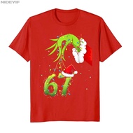 New store openingFunny Six Seven 6 7 Meme 67 Xmas Hand Christmas Costume T-shirt For Men Women 100% 
