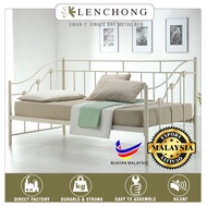SWAN 3' SINGLE DAY BED FRAME / Katil Single/ katil Besi/ 2in1 Sofa Bed/ Functional Bed