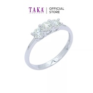 TAKA Jewellery Cresta Diamond Ring 18KW