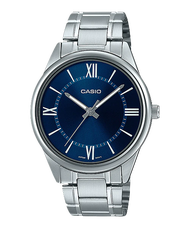 Đồng hồ Nam dây thép Casio MTP-V005D-2B5UDF chính hãng bảo hành 1 năm pin trọn đời