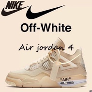 Nks High-Top Sneakers NKS High-Top Running Shoes NKS Basketball Shoes Off-White Jordan Air Jordan 4th Jay Chou Kunling Couple Basketball Shoes Men Women Size: 36-44 2020 Hot Sale M